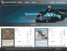 Tablet Screenshot of cardsandcollections.com